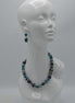 Blue and Multi Color Ceramic Beads Necklace # RN6531-2_BLUE (RG5)