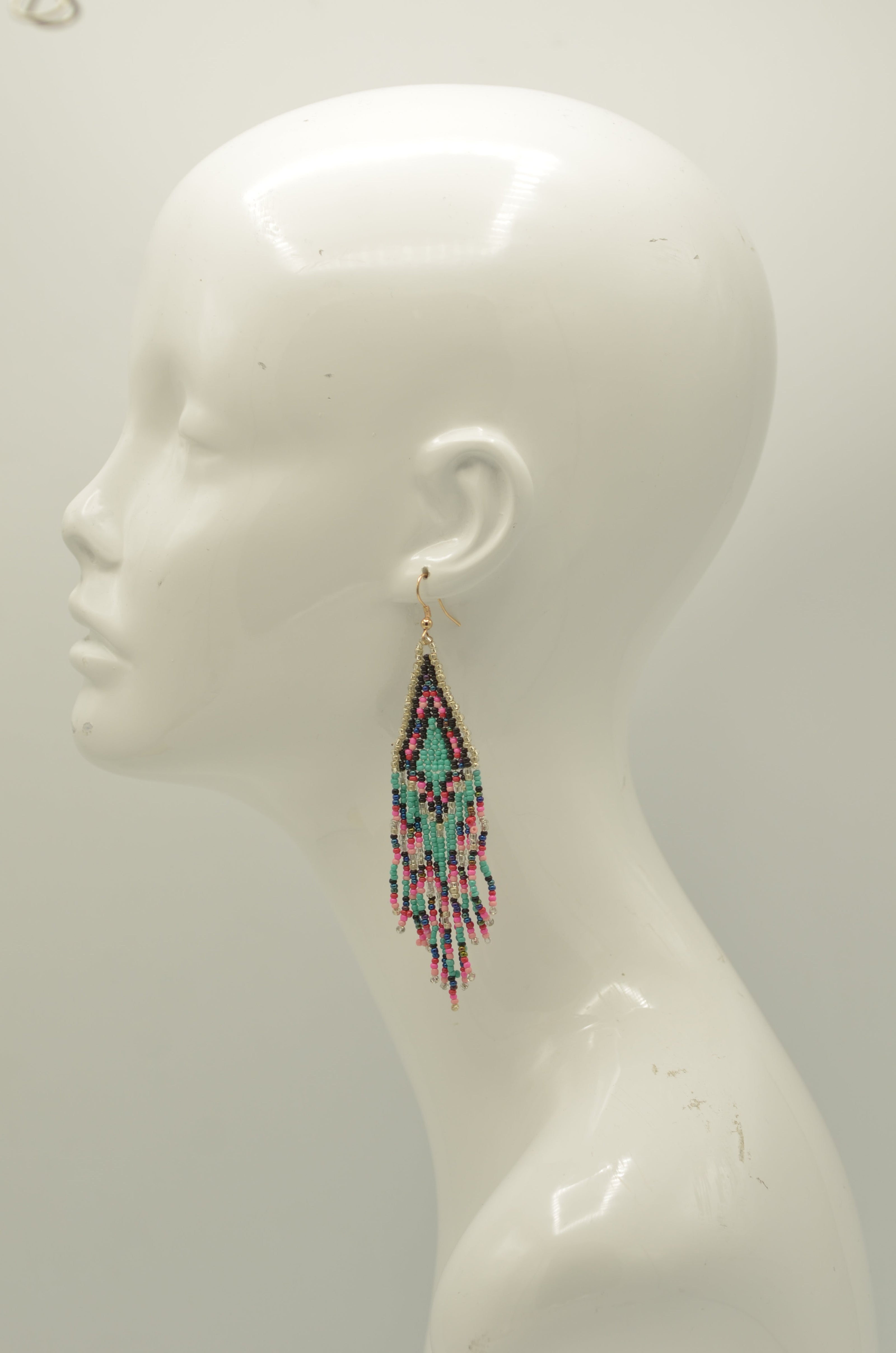 Multi-Color Bohemian Seed Bead Tassel Earrings #SH-ER-1202