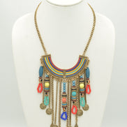 MULTI COLOR TASSEL NECKLACES #FW1403933