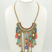 MULTI COLOR TASSEL NECKLACES #FW1403933