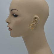 Gold Glittering Stud Earring #SQ351-E17042107A (ID26)