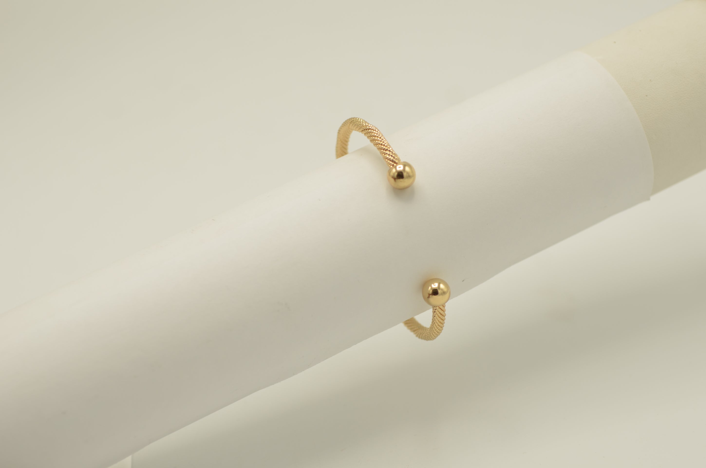Gold Ball cuff Bracelet #SWKK-6093GLD (JH9)
