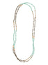 SQ321-095161  60" Long stone beaded necklace (RF7/SC11)
