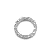 RHODIUM CRYSTAL RING #2223R/CL