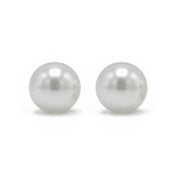 Rhodium White 6 Mm Pearl Stud Earring #HNE90895-6MMRDWH(ME9)