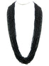 BLACK SMALL BEAD NECKLACE  #N3400_JET_BLK (QB3)