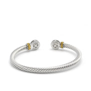 TWO TONE MONTANA CRYSTAL CLASSIC CABLE BRACELET# 12550BR-TTM(FF24)