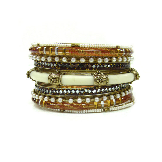BROWN BANGLES  #VB10595_BROWN (OD5)