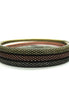 3TONE BURNED MESH BANGLE SET OF 3 PIECE  #JB110_BURNISHED (PG7/14FL/Showroom)