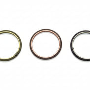 3TONE BURNED MESH BANGLE SET OF 3 PIECE  #JB110_BURNISHED (PG7/14FL/Showroom)