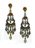CHAMPAGNE BEJEWELED CHANDELIER EARRINGS  #HNE21664_G-TPZ (JB8/LH14)