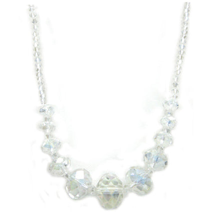CLEARAB NECKLACES  #N6600_1ROW (QC3/QC3)