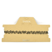 BLACK CHROCHET STRETCH TATTOO CHOKER NECKLACE #FW-CROCHNET