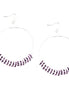 SILVER LT. AMETHYST ROUND EARRINGS  #ER1326_S-LT.AMY (LF5)
