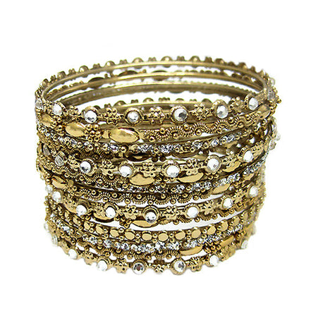 BANGLE SET #VB16272_G-CRY (HA18)ND17