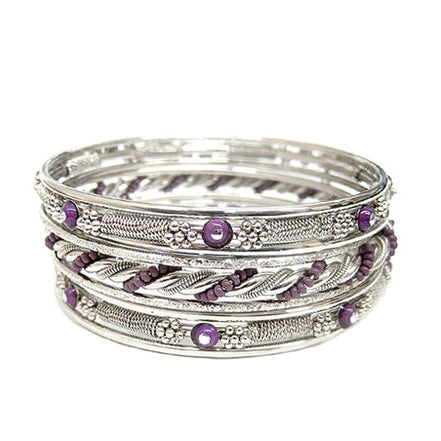 BANGLE SET #KB0231_S-PURPLE (RE7)