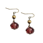 AMETHYST ROCK CANDY GOLD DANGLE EARRINGS  #HNE78097_AMY (KB2)