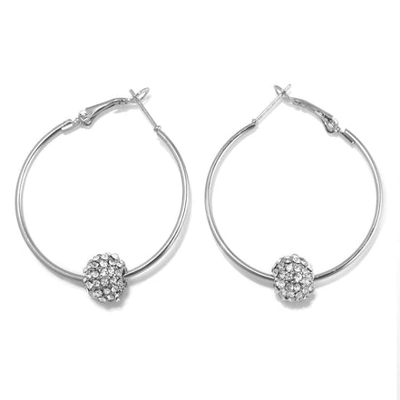 FIREBALL HOOP EARRINGS #ER5483GLD (0805470046486) HE5