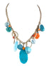 GOLD-TURQUOISE NECKLACE  #FW1202941 (SH11)