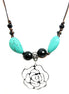 SILVER-TURQUOISE NECKLACES  #LN3065 (PC5)