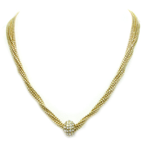 GOLD NECKLACES  #HNN77823_GLD-CRY (ME2)