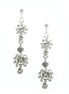 "Happy Prom" Shoulder Duster Clear Glass Earring