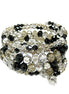 MULTI COLOR HINGED BRACELETS  #HNB78248_BLACK (TE5)