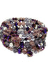 MULTI COLOR OURPLE AND GREEN HINGED BRACELETS  #HNB78248_PURPLE (TD4)