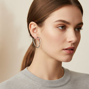 SILVER HEART EARRINGS  #HNE70427_SILVER (HF15)