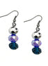 SILVER-TEAL EARRINGS  #HNE91069_BLUE (TB13)
