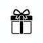 I want icon for gift ready in black color