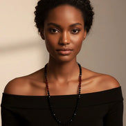 GARNET NECKLACE (B333)