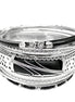 SILVER BLACK BANGLE SET  #KB00695_S-BLACK (UA5)