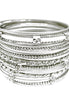 SILVER MULTI COLOR BANGLE SET  #KB00770_SILVER (RB4)