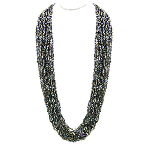 RHODIUM NECKLACES  #N3400_METALLIC (QB3)