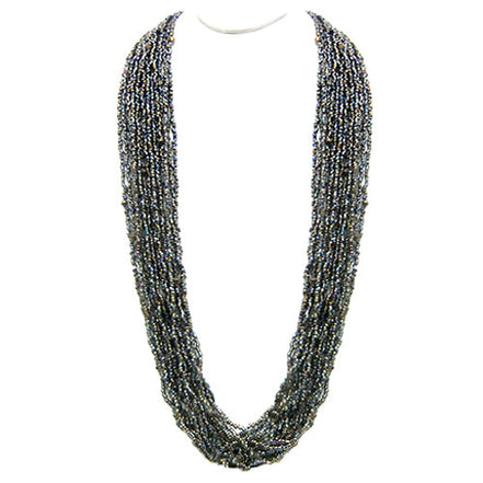 RHODIUM NECKLACES  #N3400_METALLIC (QB3)