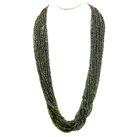 OLIVE NECKLACES  #N3400_OLIVE (QB3)