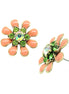 MULTI COLOR FLOWER EARRINGS  #SE26886_MULTIFLOWER (DB8)