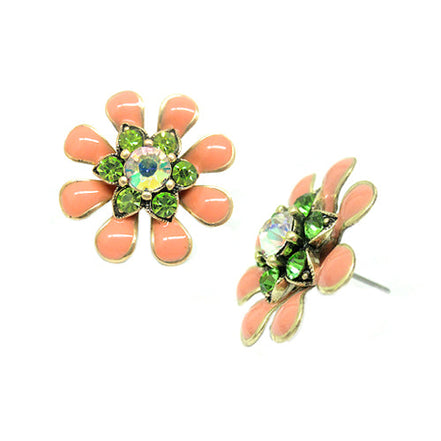 MULTI COLOR FLOWER EARRINGS  #SE26886_MULTIFLOWER (DB8)