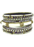 MULTI COLOR PURPLE AND IVORY RESIN ETHNIC BANGLES SET OF 9 PCS  #VB10595_PURPLE (OD4/R-TOP)