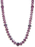 Show your elegance while wearing this glass crystal necklace. Featuring faceted purple balls on two-row seed bead strand, this necklace will shine and look fabulous on you. 