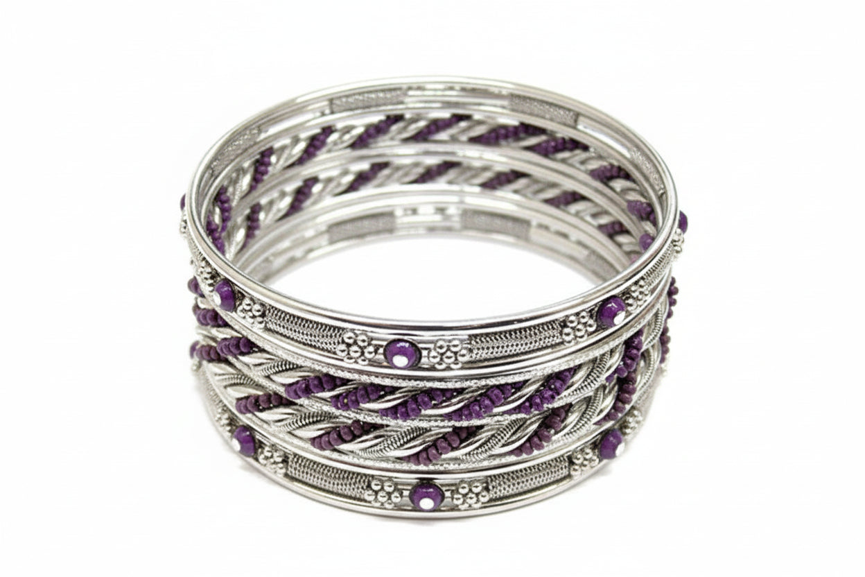 BANGLE SET #KB0231_S-PURPLE (RE7)