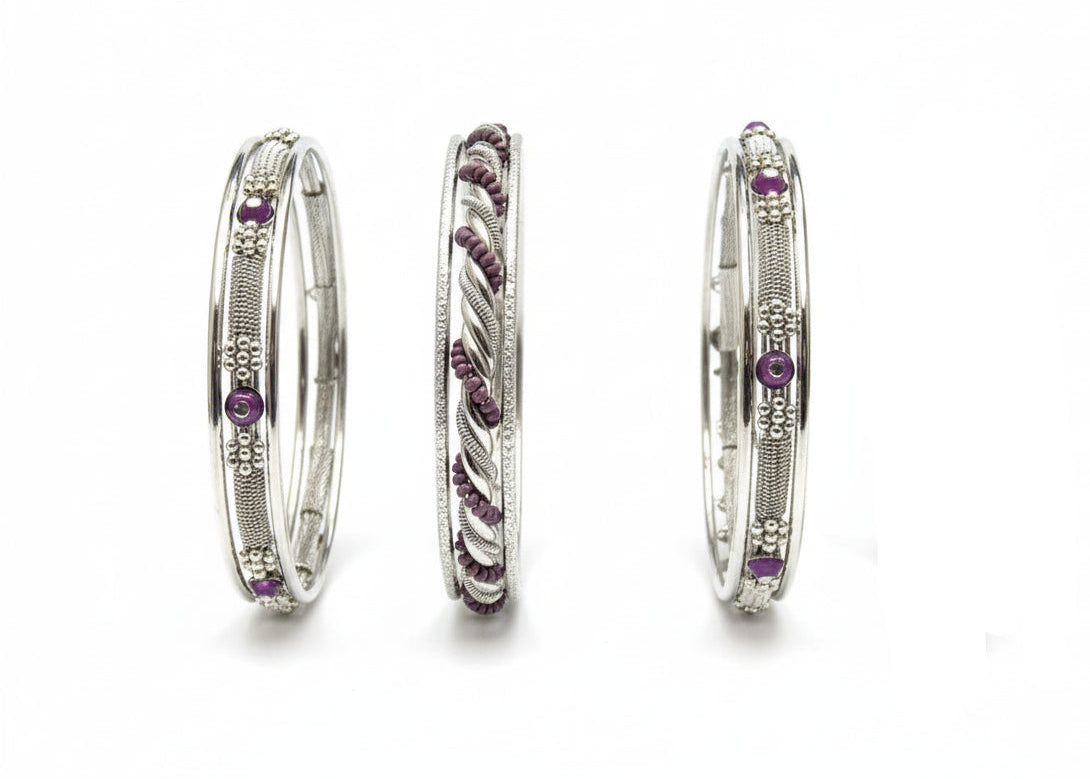 BANGLE SET #KB0231_S-PURPLE (RE7)