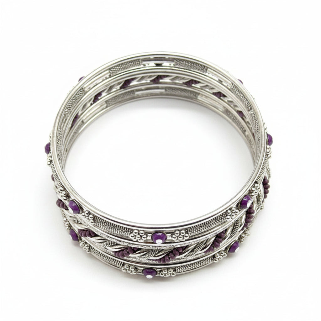 BANGLE SET #KB0231_S-PURPLE (RE7)