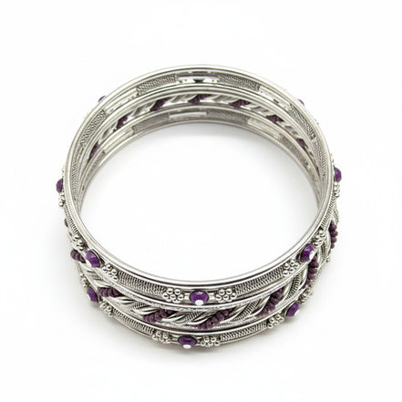 BANGLE SET #KB0231_S-PURPLE (RE7)