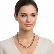 2TONE NECKLACES  #R6N14_2TONE (FC27/ELEVATOR)