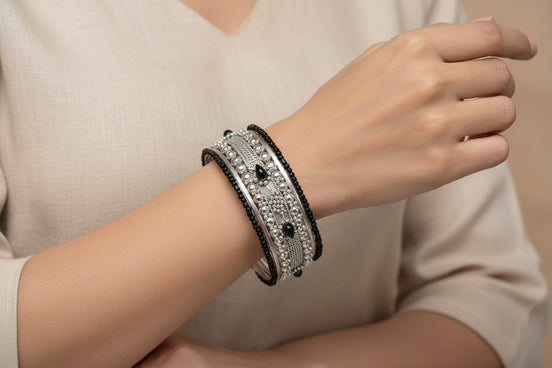 BANGLE SET #RB0999_S-BLACK (UA2/UB2/28west)