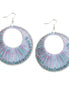 MULTI COLOR TURQUOISE AND PINK EARRINGS  #RE84257 (QH7)