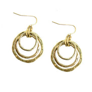 GOLD GEOMETRIC CIRCLE EARRINGS  #SE15407_GOLD (RG3)