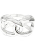 SILVER HINGED BRACELETS  #HB513136_SILVER (KF8/B308)